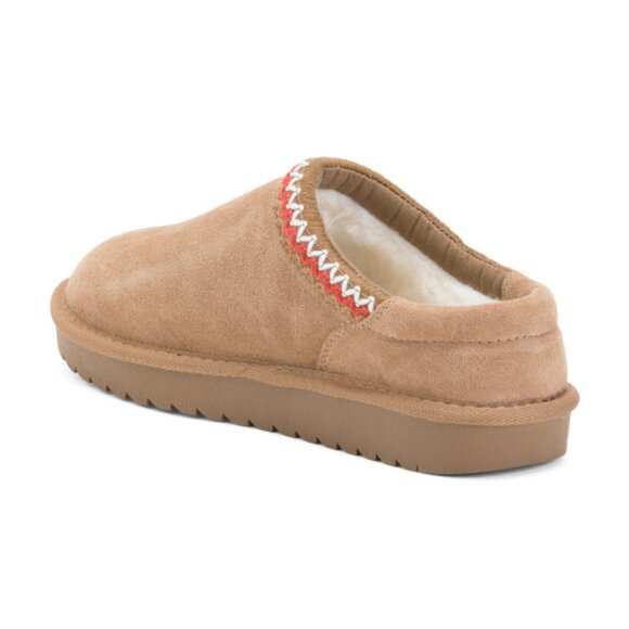 GREYSTONE Suede Shelby Slip On Slippers - Picture 2 of 3